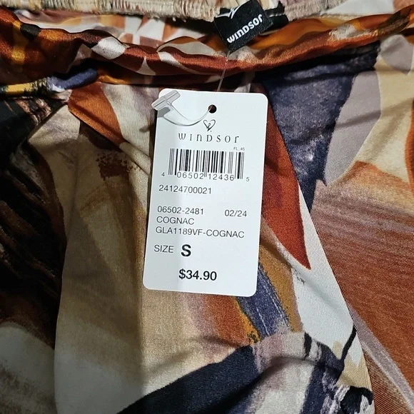 Windsor Leaf Print Wide Leg Pants - Picture 5 of 5